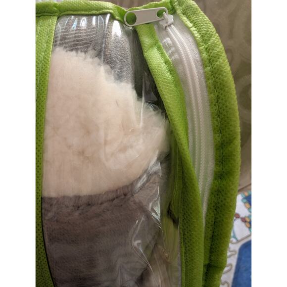 Sherpa Fleece Blanket Twin Microfiber Velvet Reversible, GRAY - Picture 1 of 9